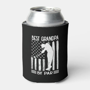 American Flag  Best Grandpa By Par Can Cooler