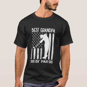 American Flag Best Grandpa By Par T-Shirt