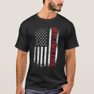 American Flag Best Pops Ever Vintage T-Shirt