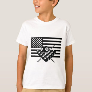 American Flag Billiards Apparel - Billiards T-Shirt