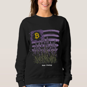 American Flag Bitcoin BTC Revolution Funny Crypto Sweatshirt
