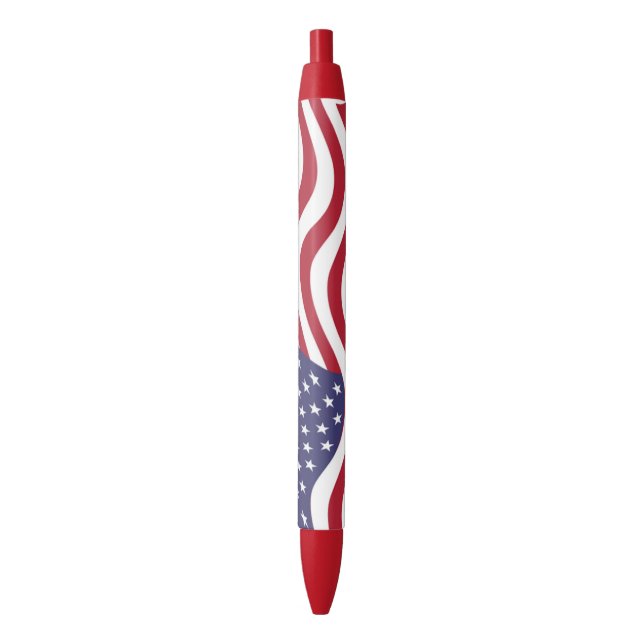 AMERICAN FLAG BLACK INK PEN (Front Vertical)