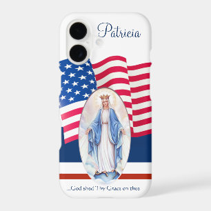 American Flag Blessed Virgin Mary