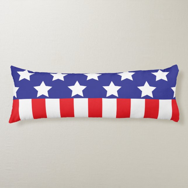 American Flag  Body Cushion (Front)