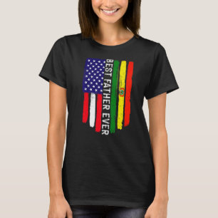American Flag & Bolivia Flag Best Father Ever Fami T-Shirt
