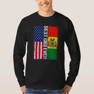 American Flag & Bolivia Flag Best Gigi Ever Family T-Shirt