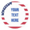 American Flag Border custom text