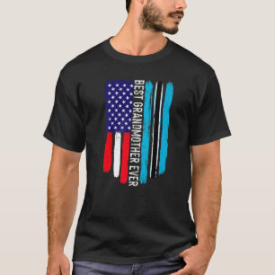 American Flag & Botswana Flag Best Grandmother Eve T-Shirt