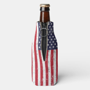 American Flag Bottle Cooler