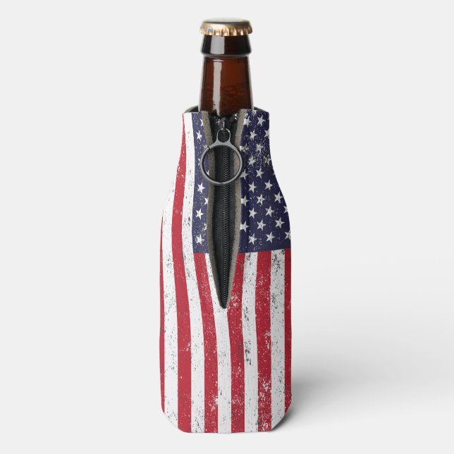 American Flag  Bottle Cooler (Bottle Back)