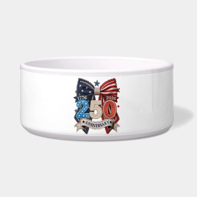 American Flag Bow 250th Anniversary Patriotic  (Front)