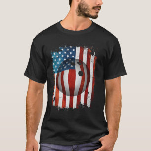 American Flag Bowling - Funny Shirt Gift