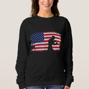 American Flag Boxing Apparel - Boxer Boxing Sweatshirt