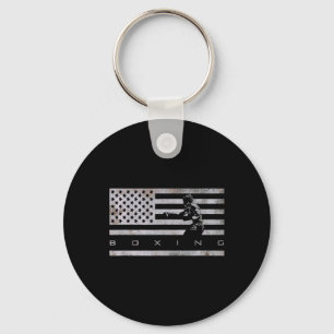 American Flag Boxing Apparel - Boxing 1  Key Ring