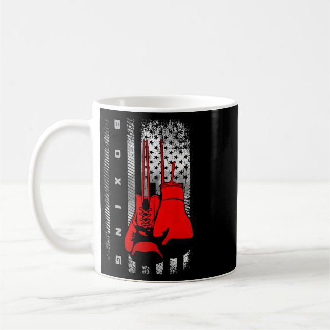 American Flag Boxing Apparel - Boxing 2  Coffee Mug (Left)