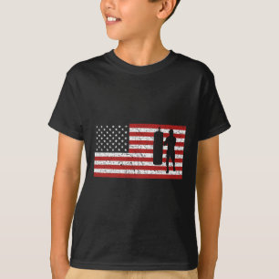 American Flag Boxing Boxing Gift Men Women T-Shirt