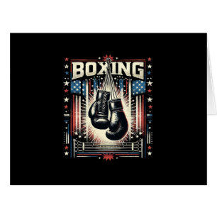 American Flag Boxing Distressed - Boxer Vintage Bo