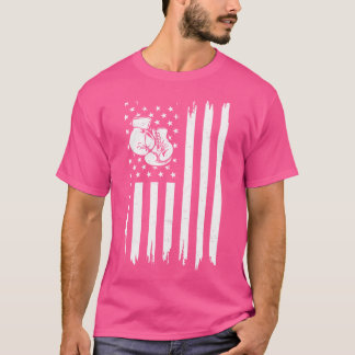 American Flag Boxing Distressed - Boxer Vintage Bo T-Shirt