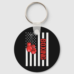 American Flag Boxing Patriotic Boxing 1  Key Ring