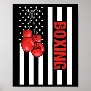American Flag Boxing Patriotic Boxing 1 Poster
