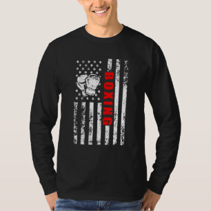 American Flag Boxing Patriotic Boxing T-Shirt