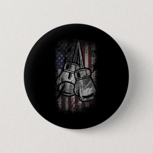 American Flag Boxing Shirts For Men Women Fourth O 6 Cm Round Badge