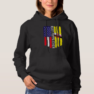 American Flag & Brunei Flag Best Poppa Ever Family Hoodie