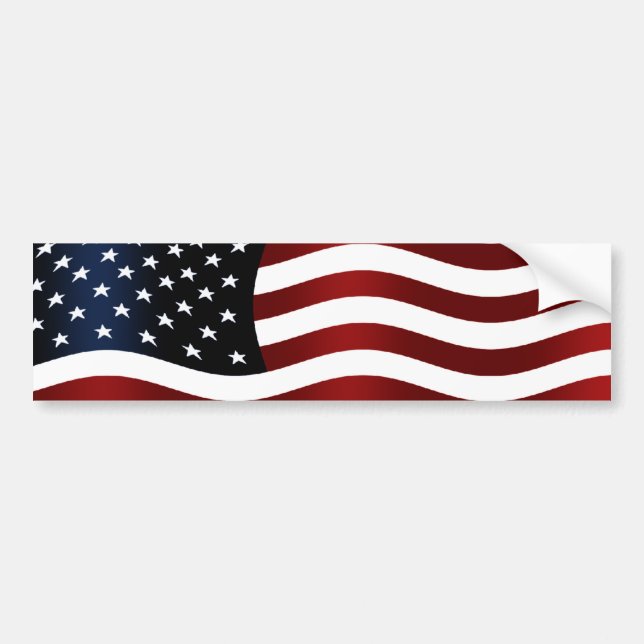 American Flag Bumper Sticker (Front)