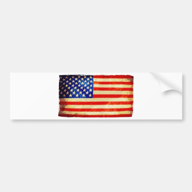 American flag bumper sticker (Front)