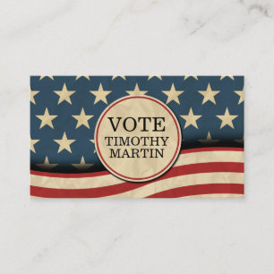 American Flag Business Card