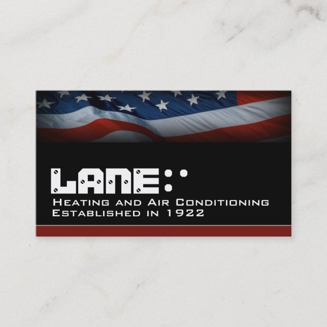 American Flag Business Card (Front)