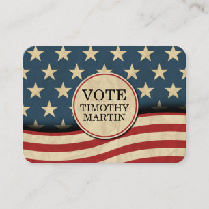 American Flag Business Card