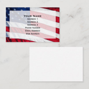 American Flag Business Card