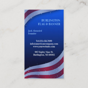 American Flag Business Card
