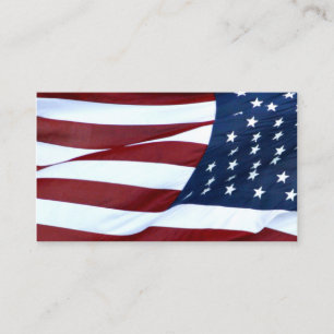 American flag business or profile card