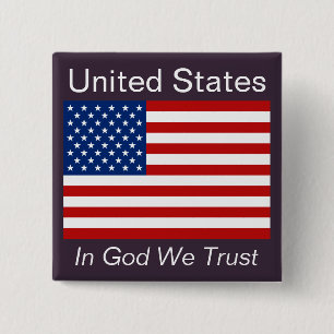 American Flag Button
