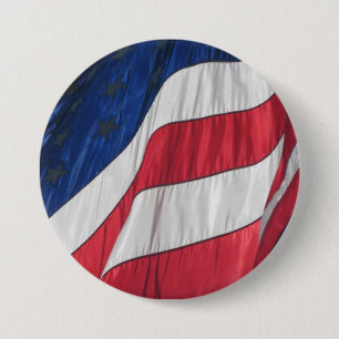 American Flag  Button