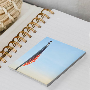 American Flag by Dawn's Early Light Notepad