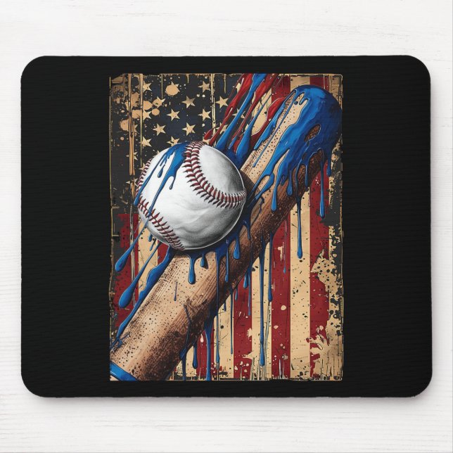 American Flag Bysebyll Apparel - Bysebyll  Mouse Pad (Front)