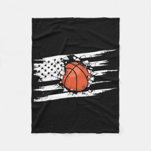 American Flag Bysketbyll Apparel - Bysketbyll 1 Fleece Blanket