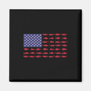 American Flag Byss Fishing Kid Boy Youth Women Men Magnet