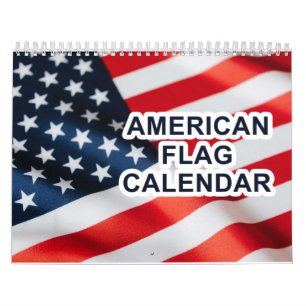 American Flag Calendar 2025