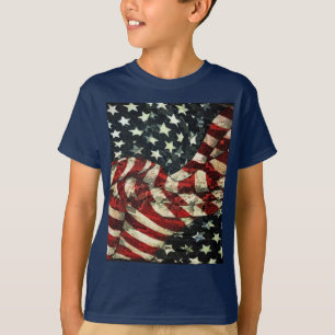 American Flag-Camouflage by Shirley Taylor T-Shirt