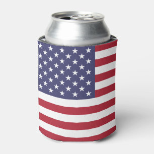 American flag can cooler
