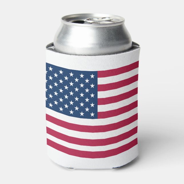 American flag can cooler (Can Front)