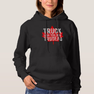 American Flag Canada Flag Freedom Convoy 2022 TRUC Hoodie