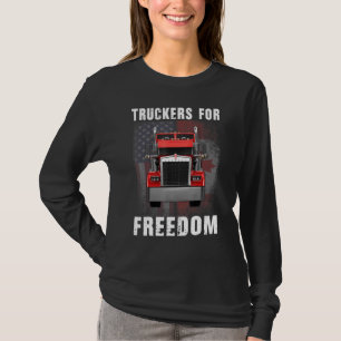 American Flag Canada Flag Freedom Convoy 2022 Truc T-Shirt