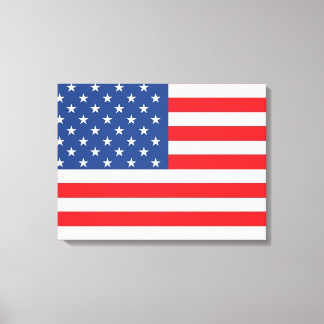 American Flag Canvas Print (Front)