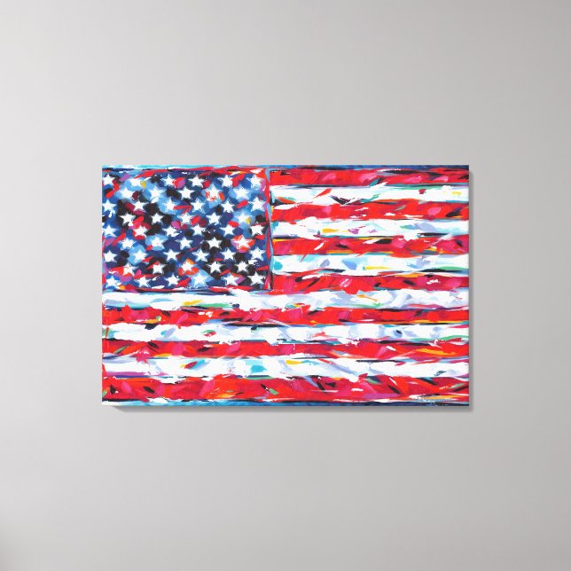 American Flag Canvas Print (Front)