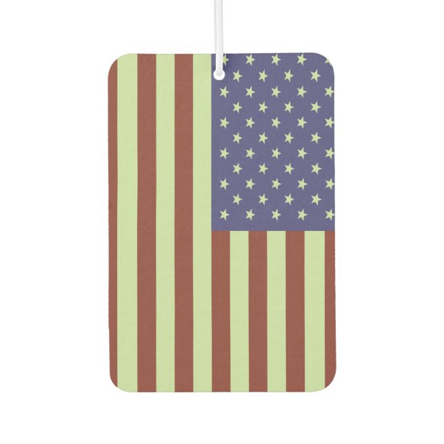 American Flag Car Air Freshener (Front)